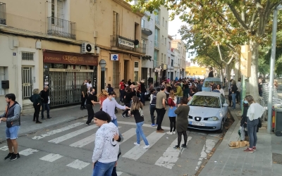 El swing i els gagants han près el carrer Major aquest migdia | Cedida 